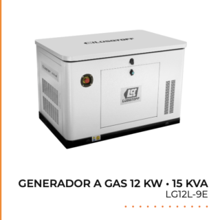 Generador a gas 12 kw residencial con tablero de tranferencia