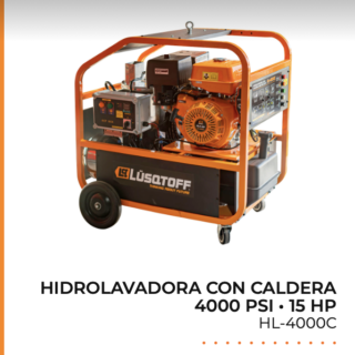 Hidrolavadora con caldera 4000 psi 15hp