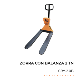 Zorra con balanza 2 toneladas