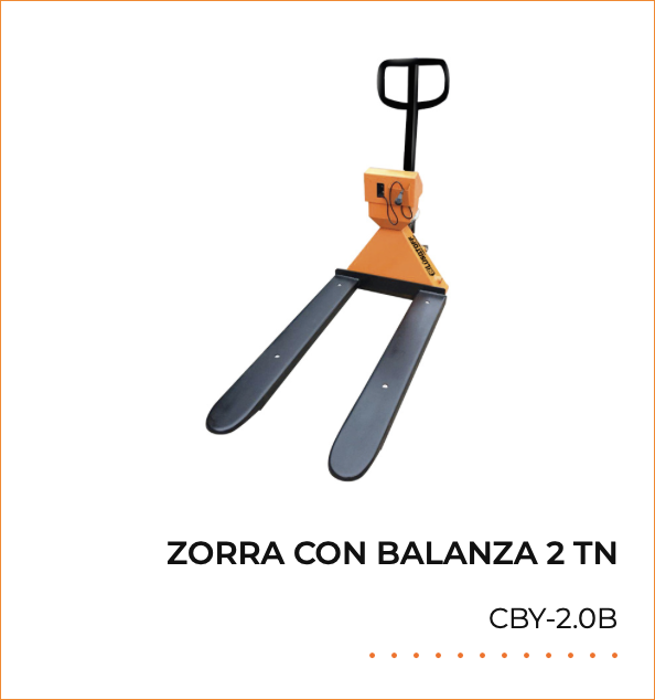 Zorra con balanza 2 toneladas