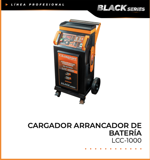 Cargador arrancador de bateria con control remoto